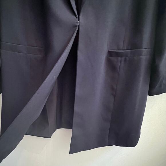 Eloquii Women's Plus Size Black Blazer Cardigan One Button Size 16 Career - Picture 5 of 7